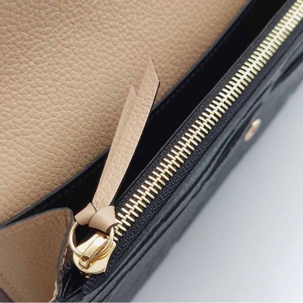Emilie LV Black Wallet with Iconic Monogram. Empreinte leather. Authentic - Picture 7 of 7